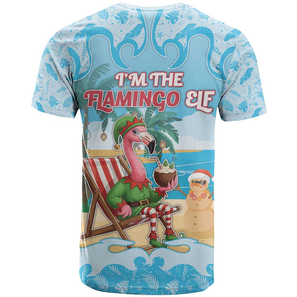 Christmas In July T Shirt I Am The Flamingo Elf - Wonder Print Shop
