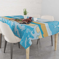 Christmas In July Tablecloth I Am The Flamingo Elf - Wonder Print Shop