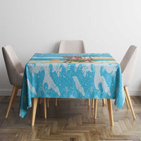 Christmas In July Tablecloth I Am The Flamingo Elf - Wonder Print Shop