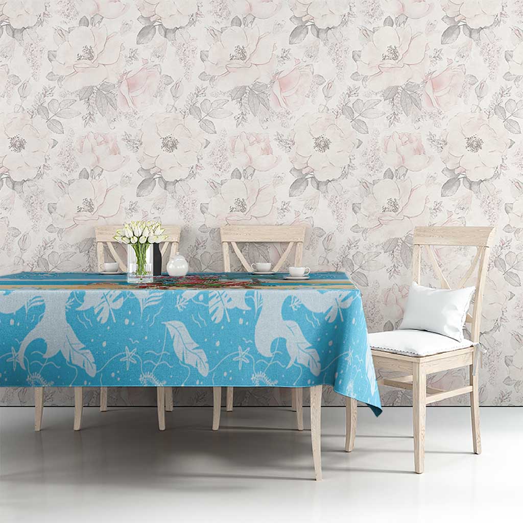 Christmas In July Tablecloth I Am The Flamingo Elf - Wonder Print Shop