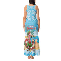 Christmas In July Tank Maxi Dress I Am The Flamingo Elf - Wonder Print Shop