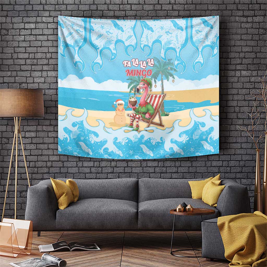 Christmas In July Tapestry I Am The Flamingo Elf - Wonder Print Shop