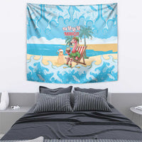 Christmas In July Tapestry I Am The Flamingo Elf - Wonder Print Shop