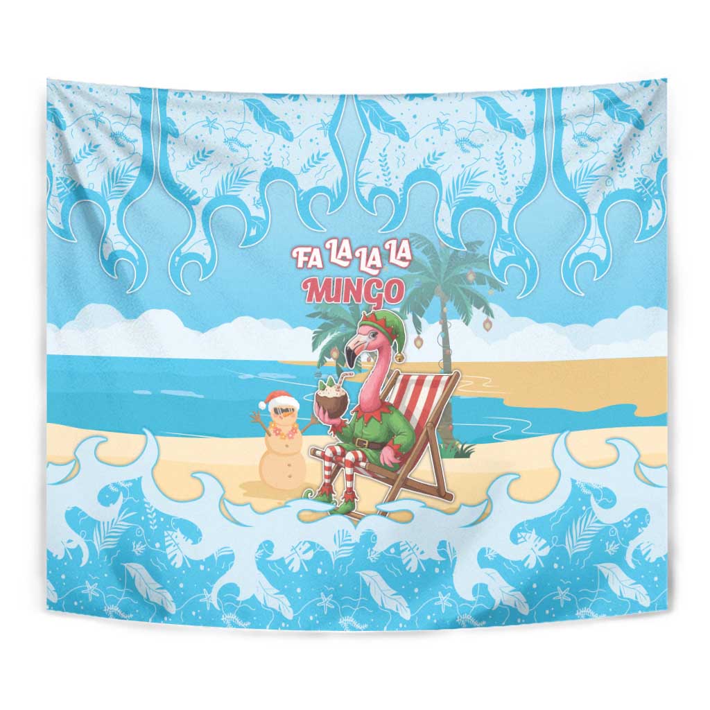 Christmas In July Tapestry I Am The Flamingo Elf - Wonder Print Shop