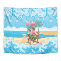 Christmas In July Tapestry I Am The Flamingo Elf - Wonder Print Shop