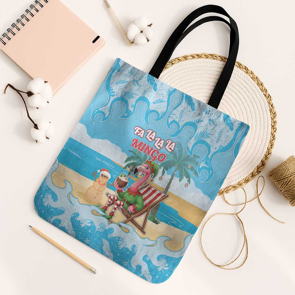 Christmas In July Tote Bag I Am The Flamingo Elf - Wonder Print Shop