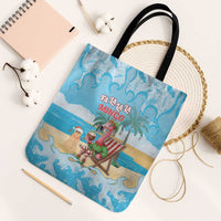Christmas In July Tote Bag I Am The Flamingo Elf - Wonder Print Shop