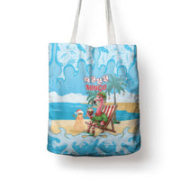 Christmas In July Tote Bag I Am The Flamingo Elf - Wonder Print Shop