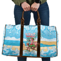 Christmas In July Travel Bag I Am The Flamingo Elf - undefined