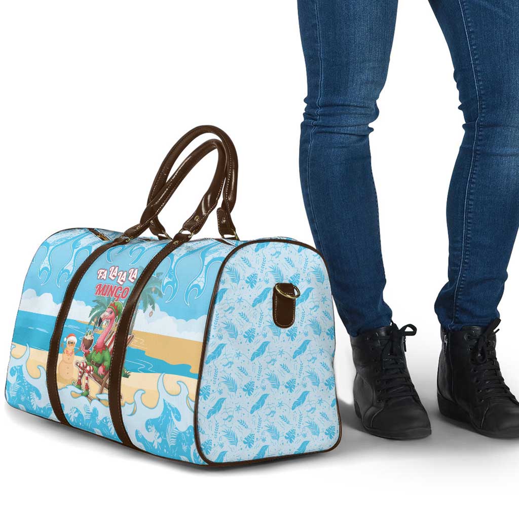 Christmas In July Travel Bag I Am The Flamingo Elf - undefined
