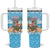Christmas In July Tumbler With Handle I Am The Flamingo Elf - Wonder Print Shop