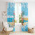 Christmas In July Window Curtain I Am The Flamingo Elf - Wonder Print Shop