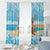 Christmas In July Window Curtain I Am The Flamingo Elf - Wonder Print Shop