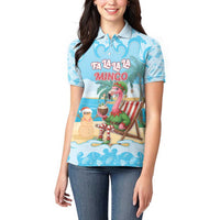 Christmas In July Women Polo Shirt I Am The Flamingo Elf - Wonder Print Shop