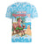Christmas In July Women V-Neck T-Shirt I Am The Flamingo Elf - Wonder Print Shop