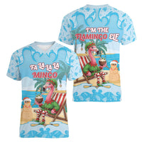 Christmas In July Women V-Neck T-Shirt I Am The Flamingo Elf - Wonder Print Shop