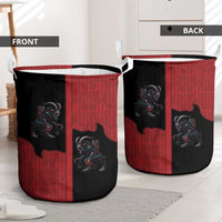 Western Yoke Laundry Basket Krampus Christmas Horror Style - Wonder Print Shop