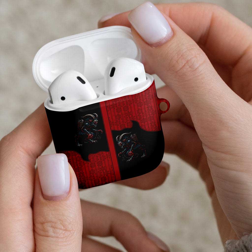 Western Yoke AirPods Case Krampus Christmas Horror Style - Wonder Print Shop