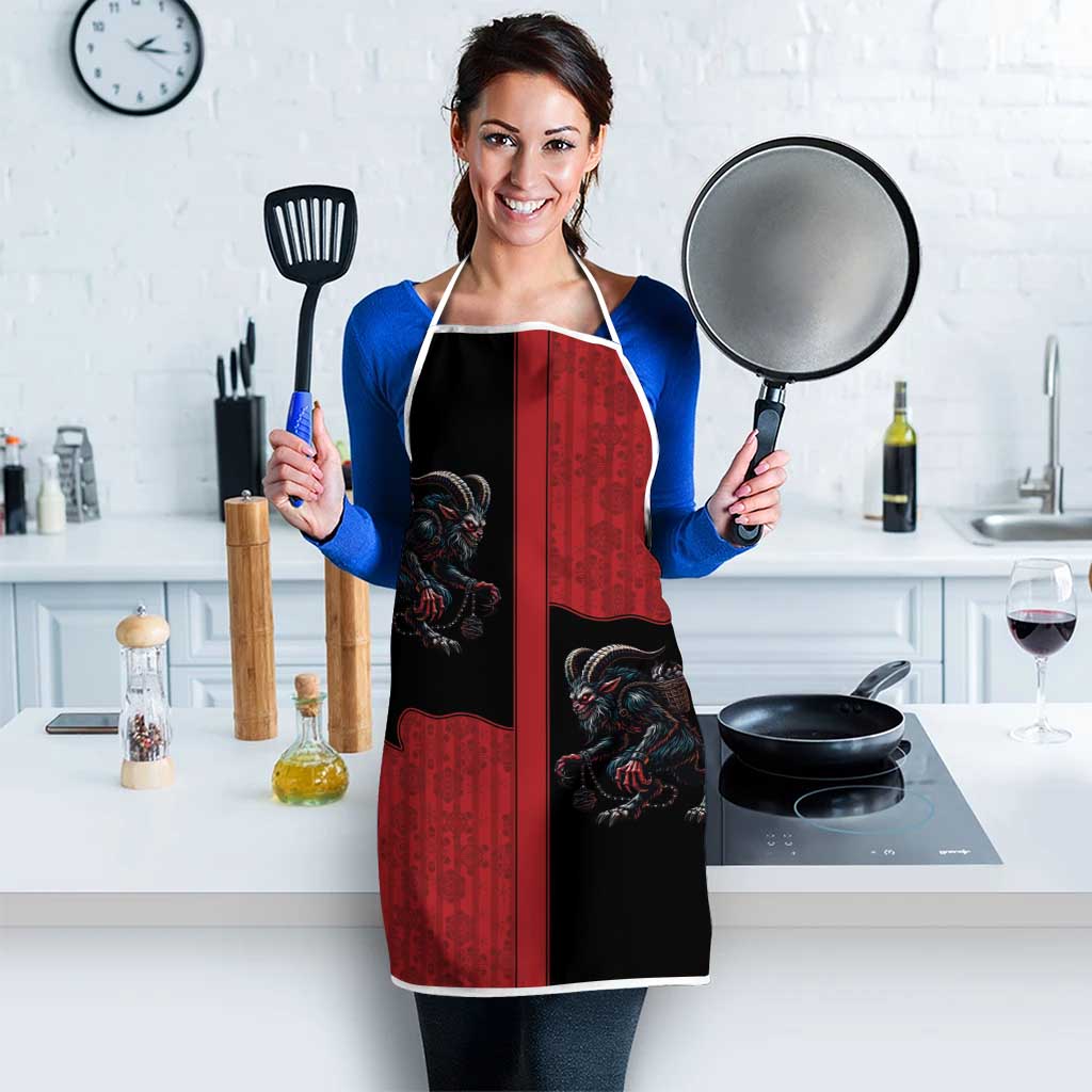Western Yoke Apron Krampus Christmas Horror Style - Wonder Print Shop