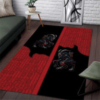 Western Yoke Area Rug Krampus Christmas Horror Style - Wonder Print Shop