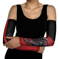 Western Yoke Arm Sleeves Krampus Christmas Horror Style - Wonder Print Shop