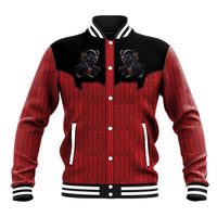 Western Yoke Baseball Jacket Krampus Christmas Horror Style - Wonder Print Shop