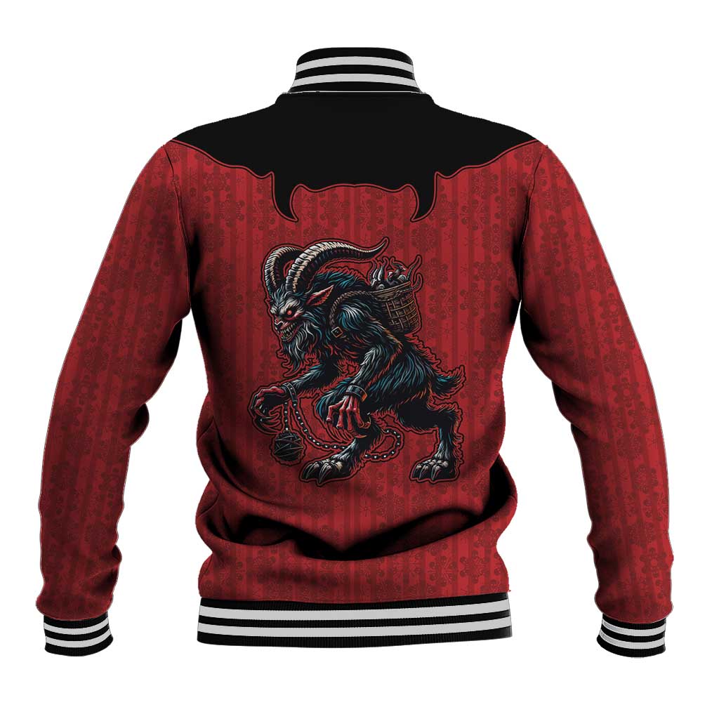 Western Yoke Baseball Jacket Krampus Christmas Horror Style - Wonder Print Shop