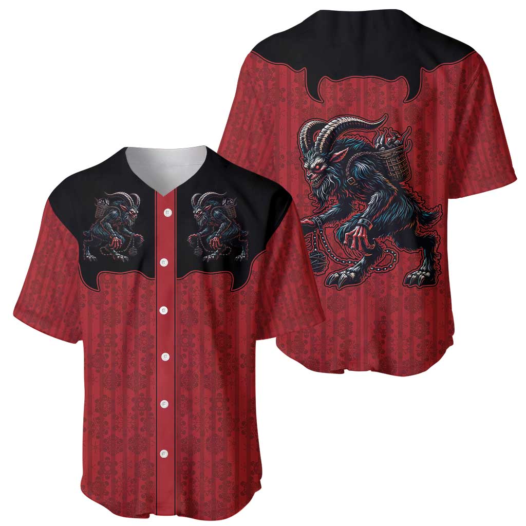 Western Yoke Baseball Jersey Krampus Christmas Horror Style - Wonder Print Shop
