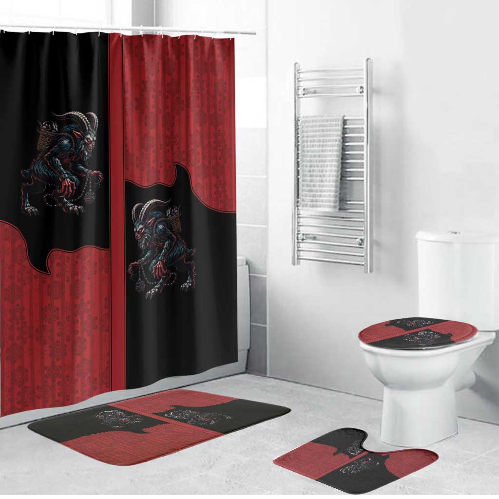 Western Yoke Bathroom Set Krampus Christmas Horror Style - Wonder Print Shop