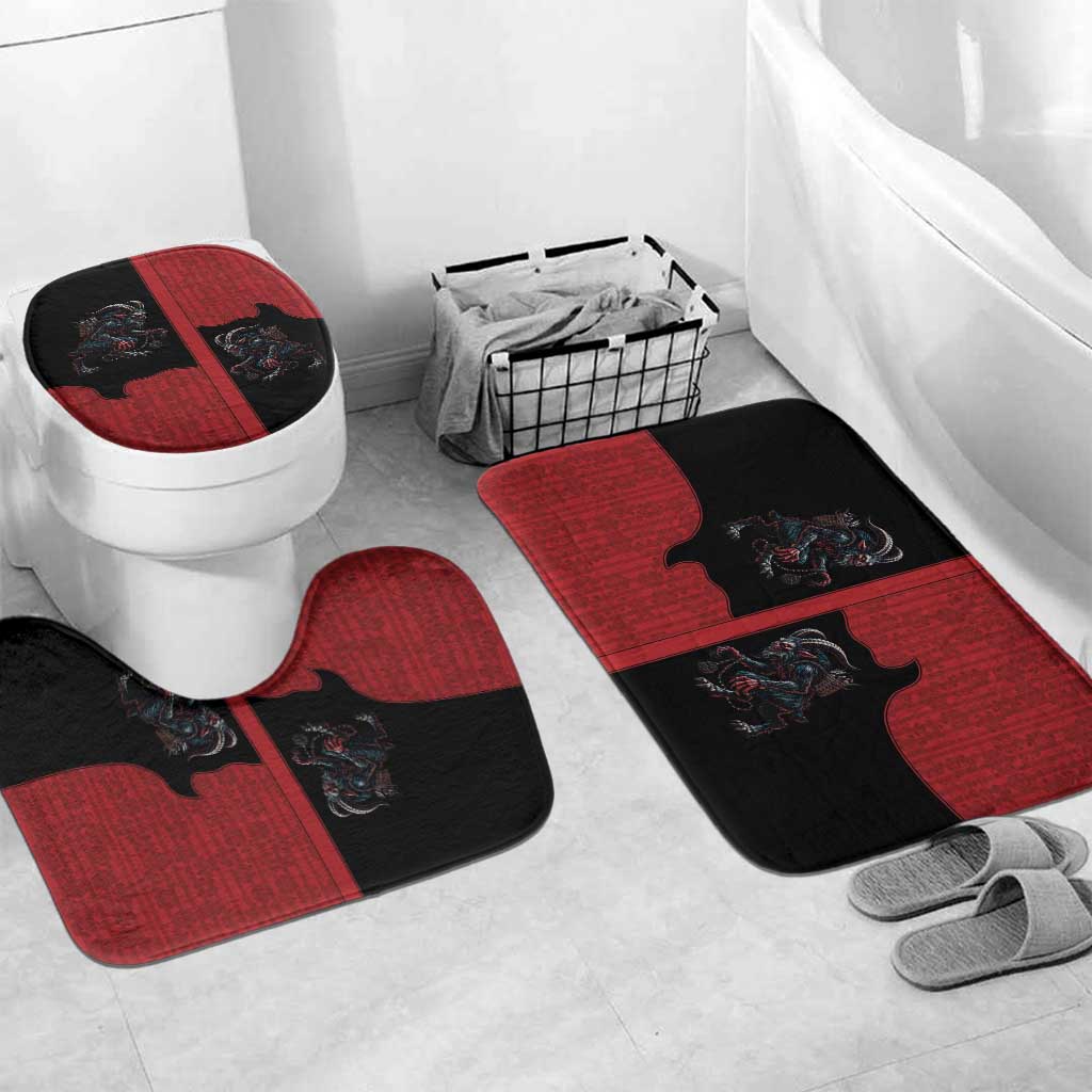Western Yoke Bathroom Set Krampus Christmas Horror Style - Wonder Print Shop