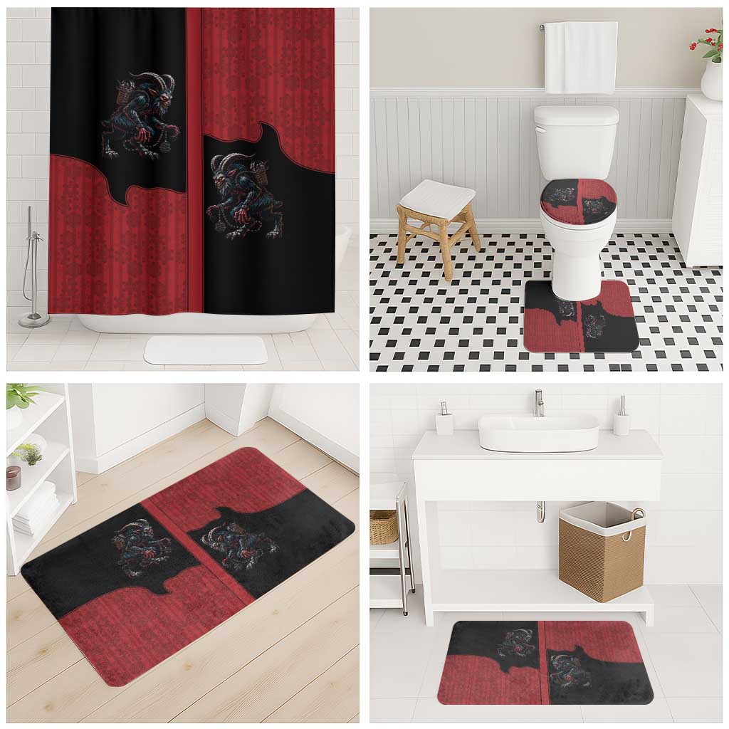 Western Yoke Bathroom Set Krampus Christmas Horror Style - Wonder Print Shop