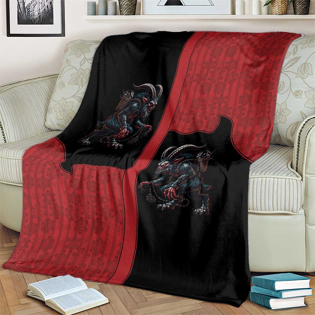 Western Yoke Blanket Krampus Christmas Horror Style - Wonder Print Shop
