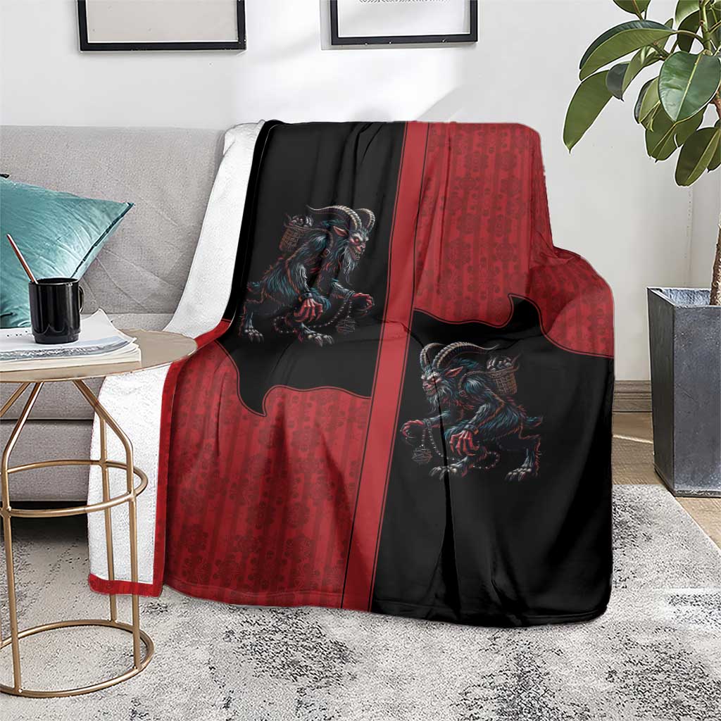 Western Yoke Blanket Krampus Christmas Horror Style - Wonder Print Shop