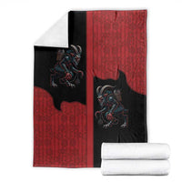 Western Yoke Blanket Krampus Christmas Horror Style - Wonder Print Shop