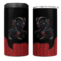 Western Yoke 4 in 1 Can Cooler Tumbler Krampus Christmas Horror Style - Wonder Print Shop