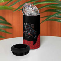 Western Yoke 4 in 1 Can Cooler Tumbler Krampus Christmas Horror Style - Wonder Print Shop