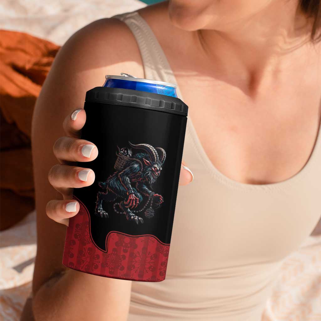 Western Yoke 4 in 1 Can Cooler Tumbler Krampus Christmas Horror Style - Wonder Print Shop