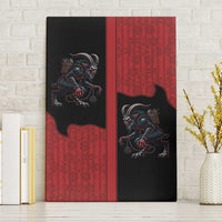 Western Yoke Canvas Wall Art Krampus Christmas Horror Style - Wonder Print Shop