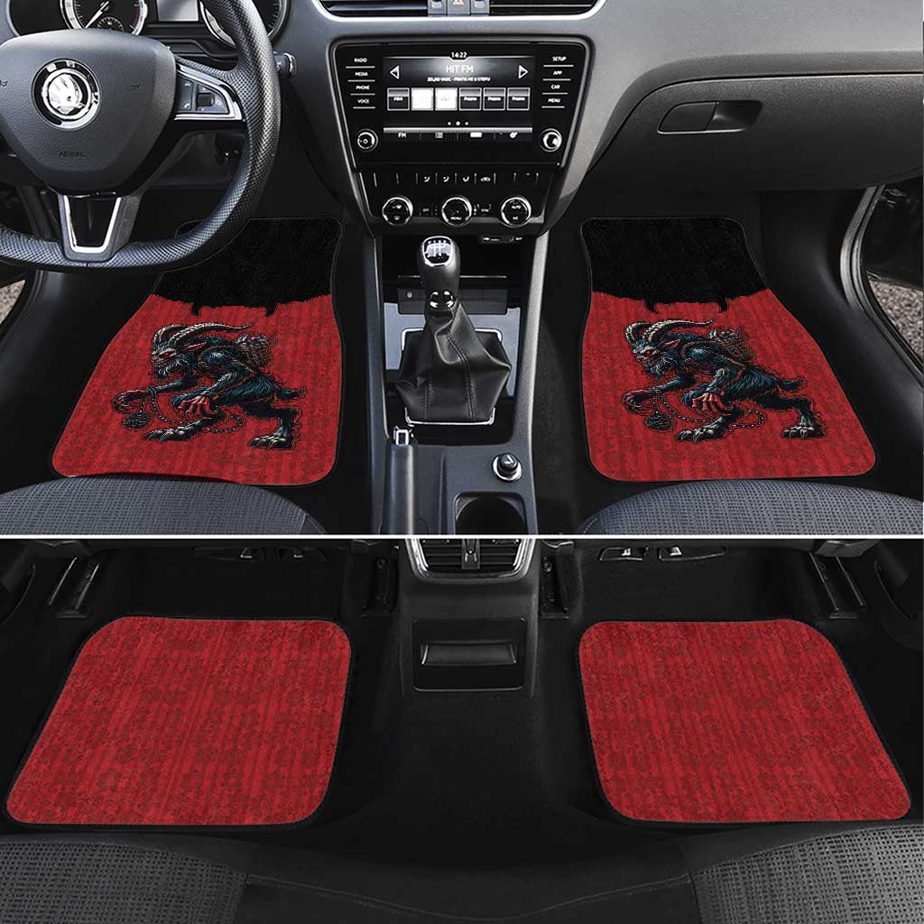 Western Yoke Car Mats Krampus Christmas Horror Style - Wonder Print Shop