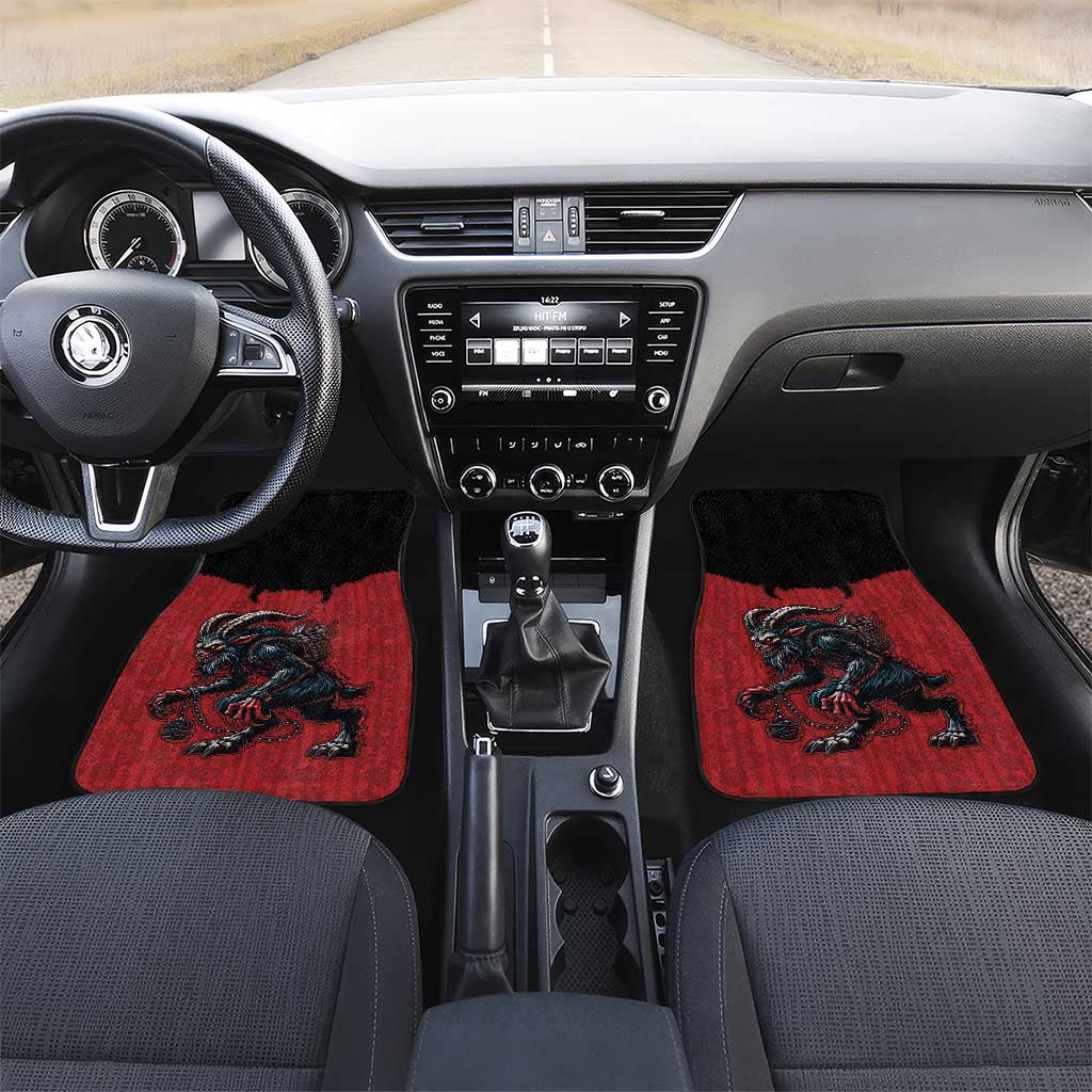 Western Yoke Car Mats Krampus Christmas Horror Style - Wonder Print Shop