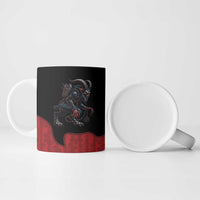 Western Yoke Ceramic Mug Krampus Christmas Horror Style - Wonder Print Shop