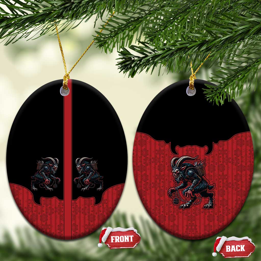 Western Yoke Ceramic Ornament Krampus Christmas Horror Style - Wonder Print Shop