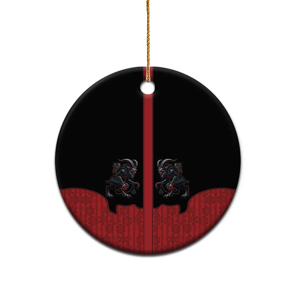 Western Yoke Ceramic Ornament Krampus Christmas Horror Style - Wonder Print Shop