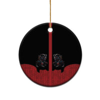 Western Yoke Ceramic Ornament Krampus Christmas Horror Style - Wonder Print Shop