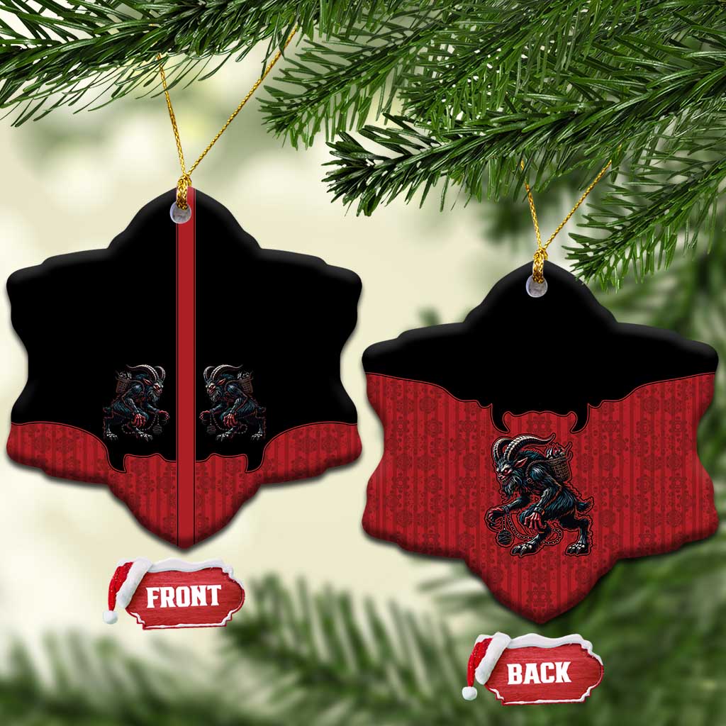 Western Yoke Ceramic Ornament Krampus Christmas Horror Style - Wonder Print Shop