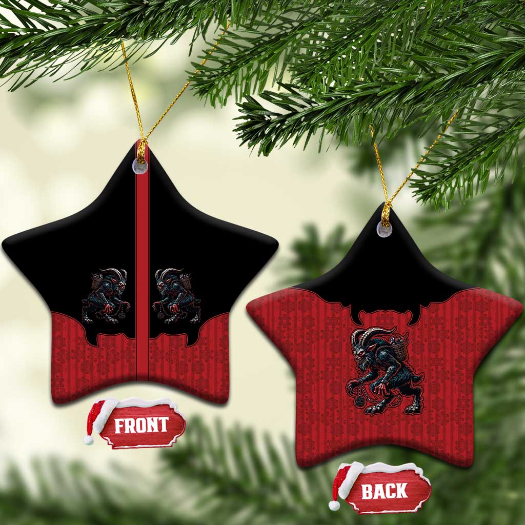 Western Yoke Ceramic Ornament Krampus Christmas Horror Style - Wonder Print Shop