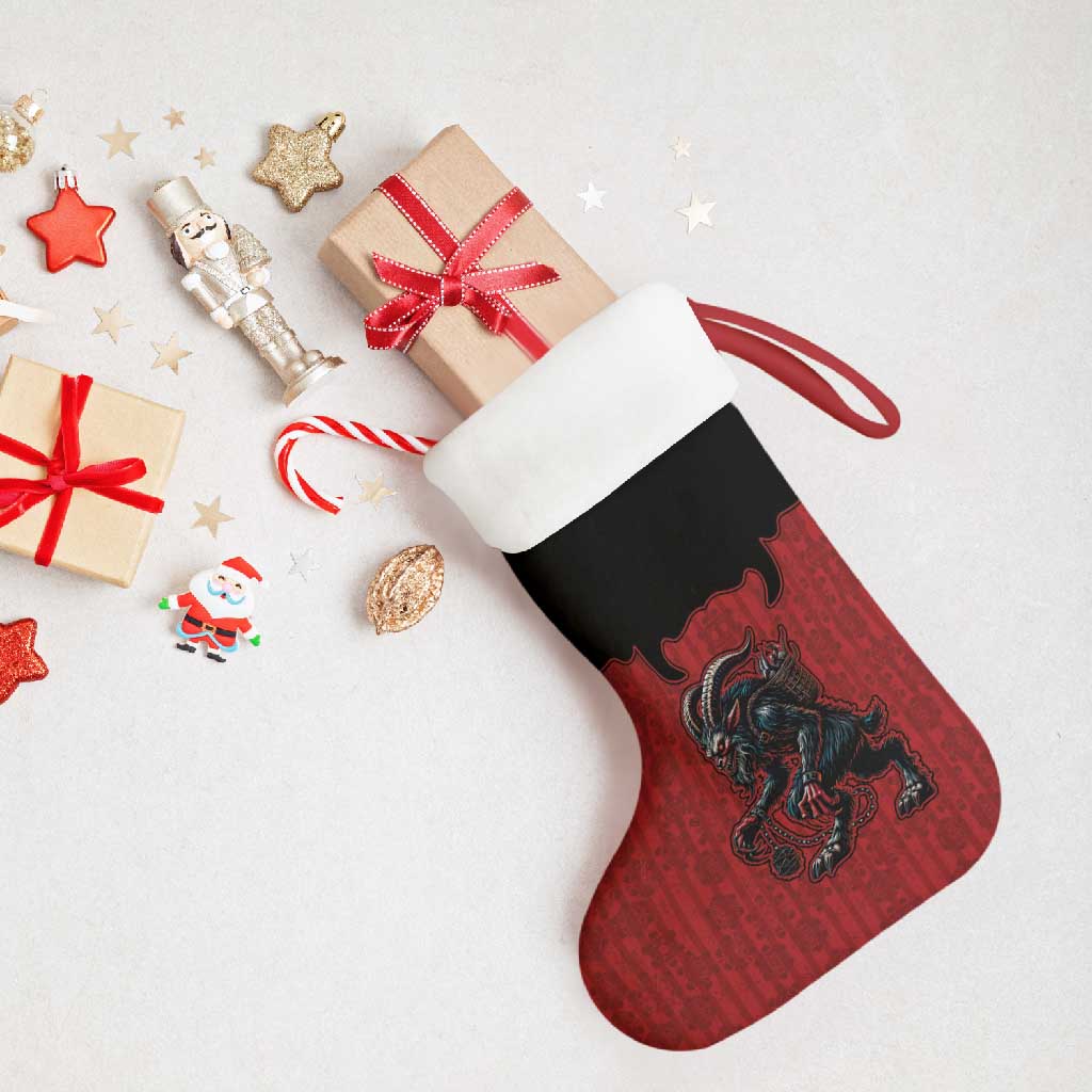 Western Yoke Christmas Stocking Krampus Christmas Horror Style - Wonder Print Shop