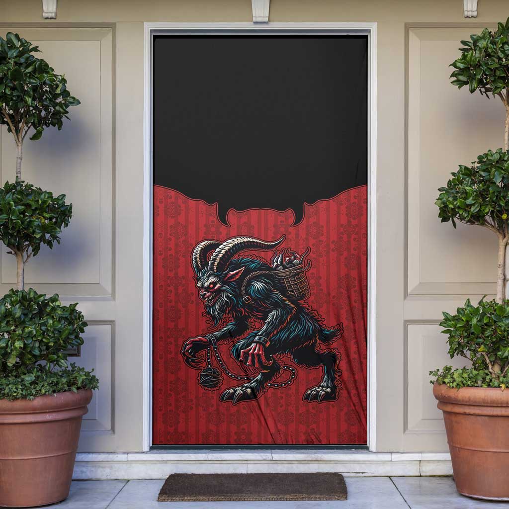 Western Yoke Door Cover Krampus Christmas Horror Style - Wonder Print Shop