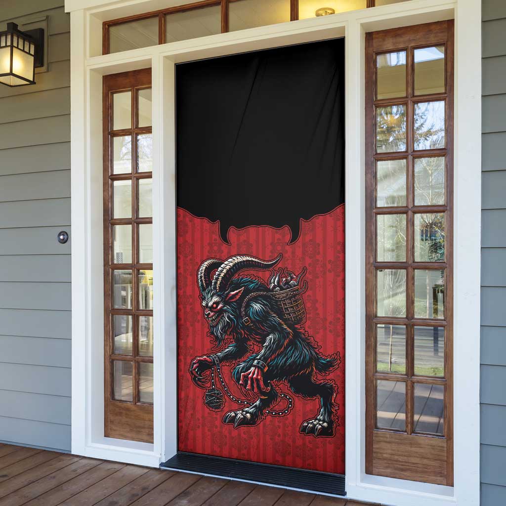 Western Yoke Door Cover Krampus Christmas Horror Style - Wonder Print Shop