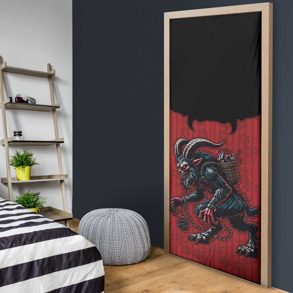 Western Yoke Door Cover Krampus Christmas Horror Style - Wonder Print Shop